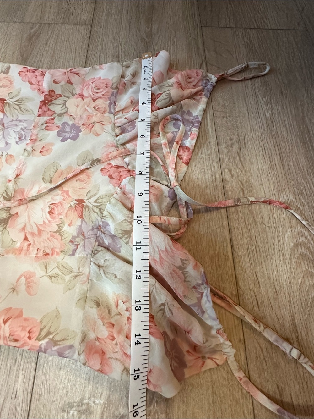 Commense Floral/ Garden Romantic Slip Maxi Dress in Cream and Pink *Cottagecore - Picture 4 of 7